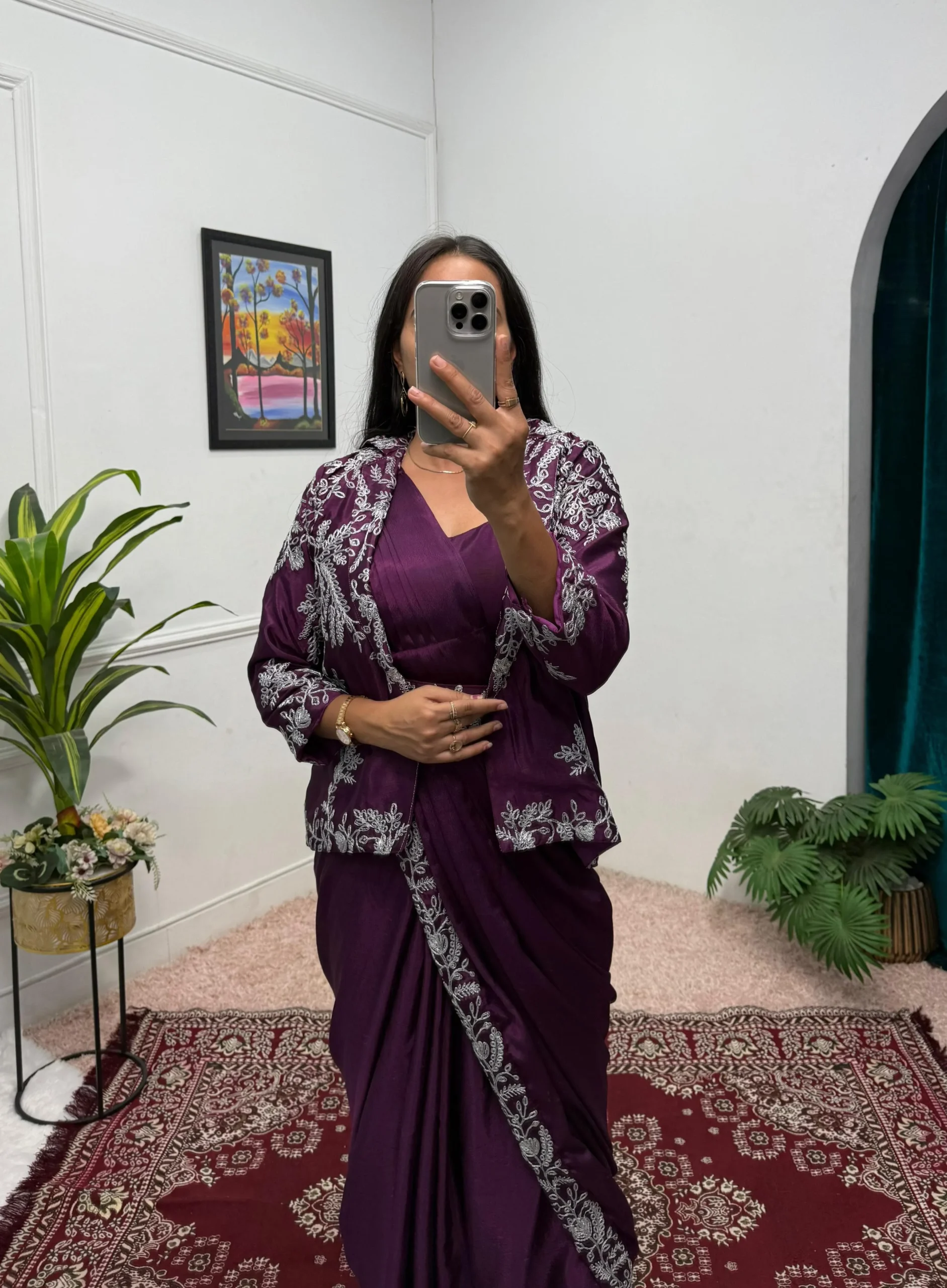 Ready To Wear Saree With Jacket For Wedding