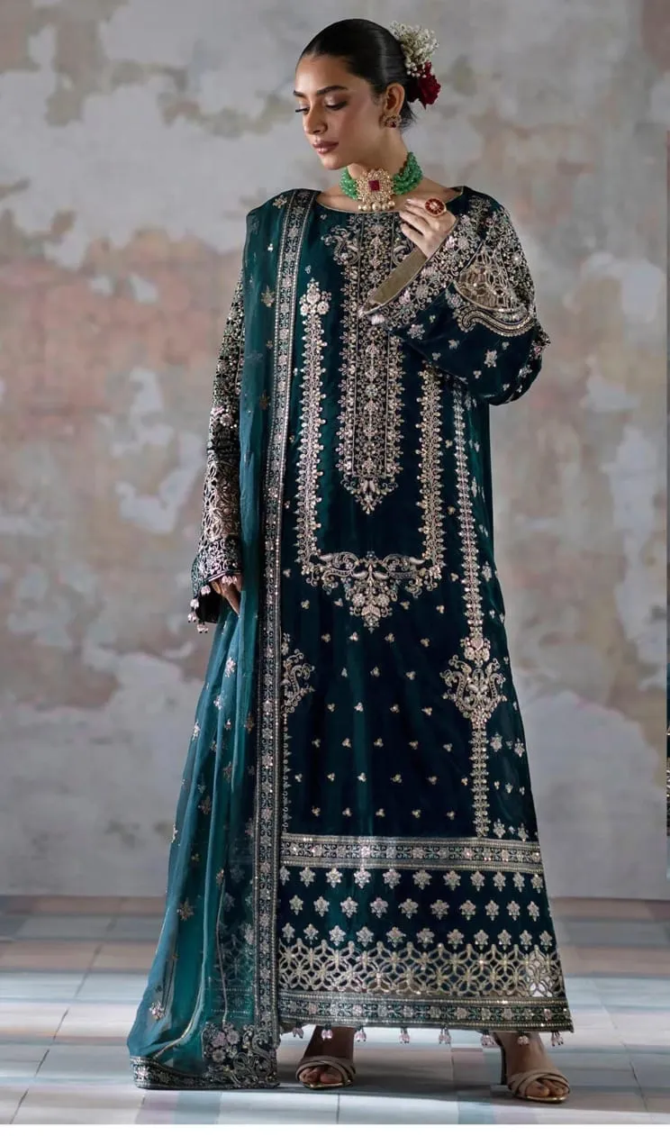 Royal Blue Pakistani Suit For Eid