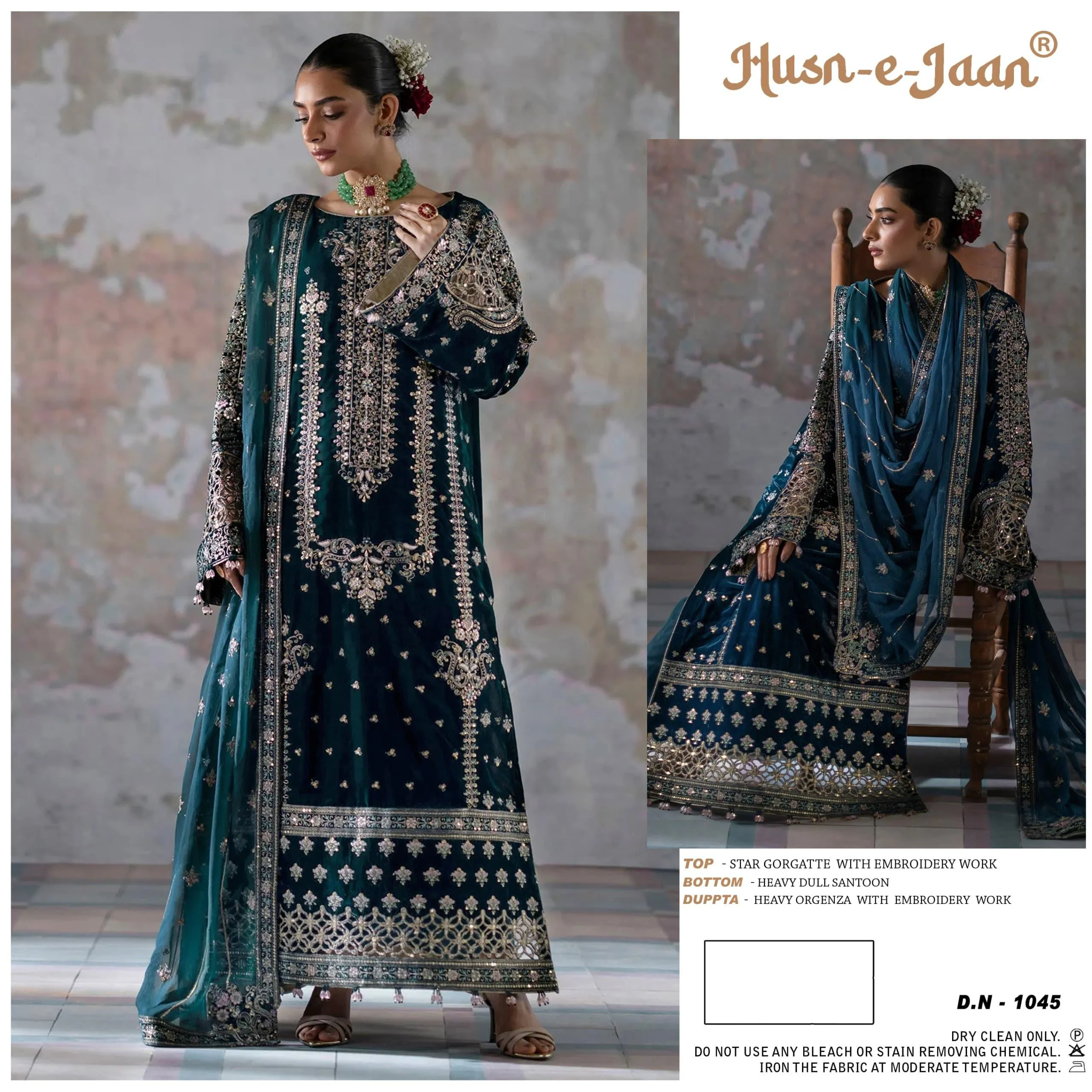 Royal Blue Pakistani Suit For Eid