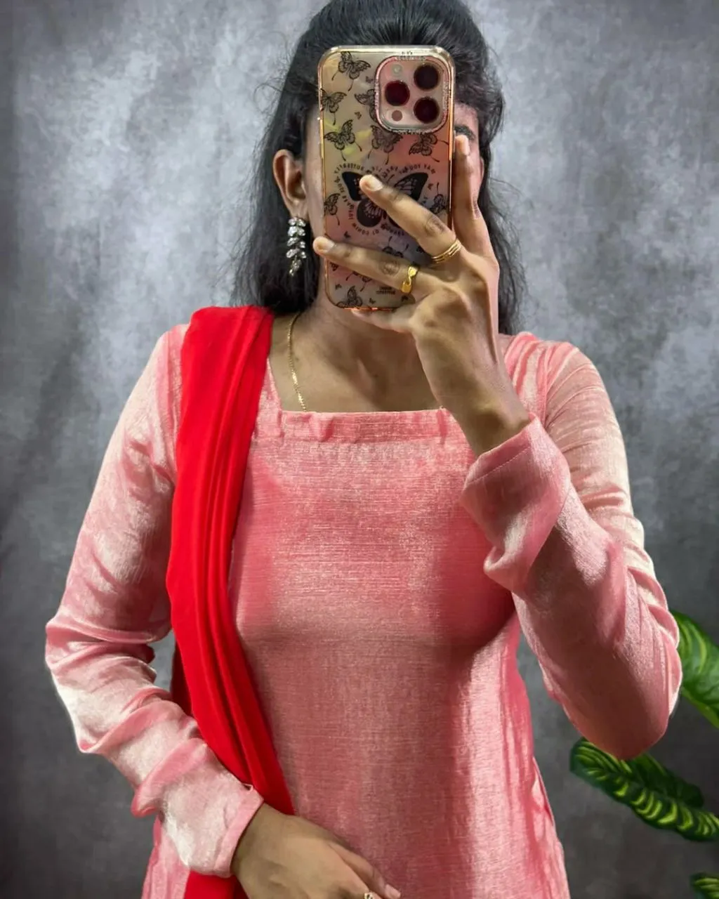 Trending Silk Kurti Dupatta Set