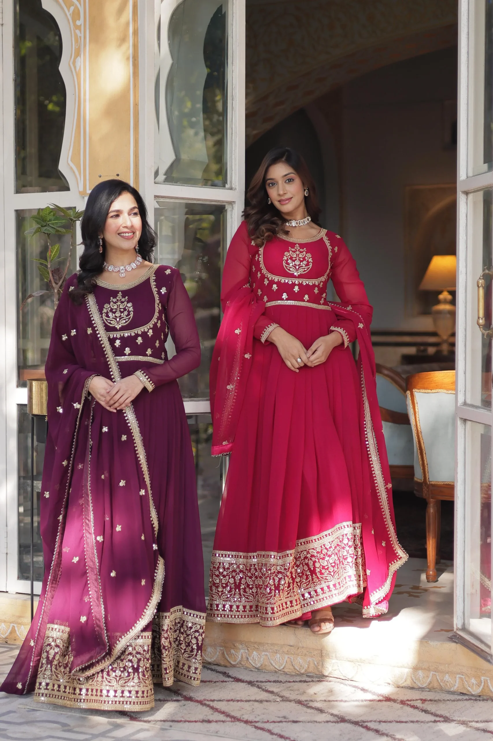 Wedding Wear Gown Dupatta Collection 2025
