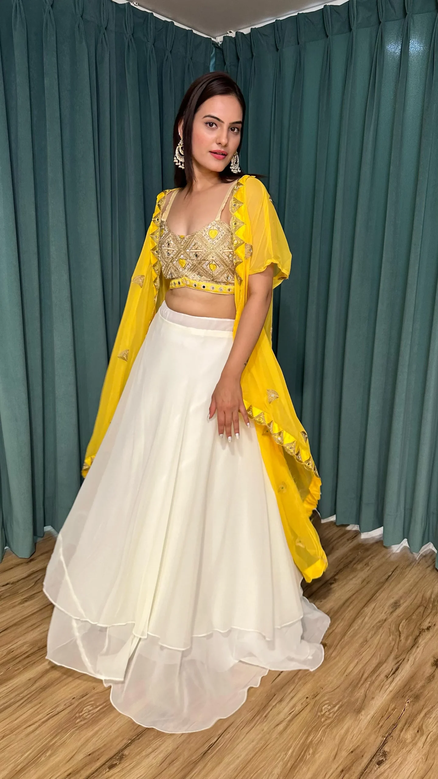 Wedding Wear Indo Western Lehenga Choli Design