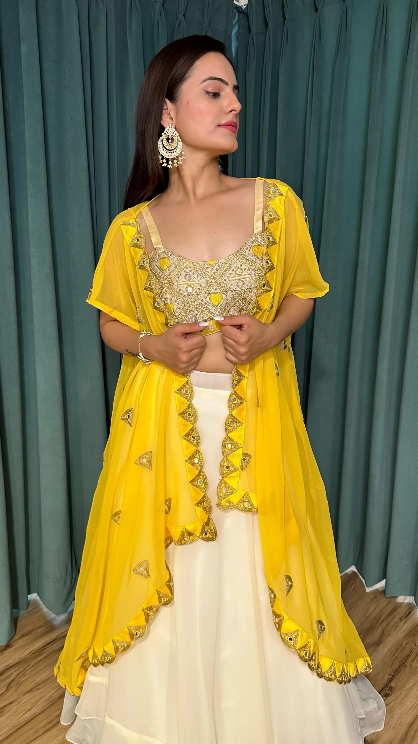 Wedding Wear Indo Western Lehenga Choli Design