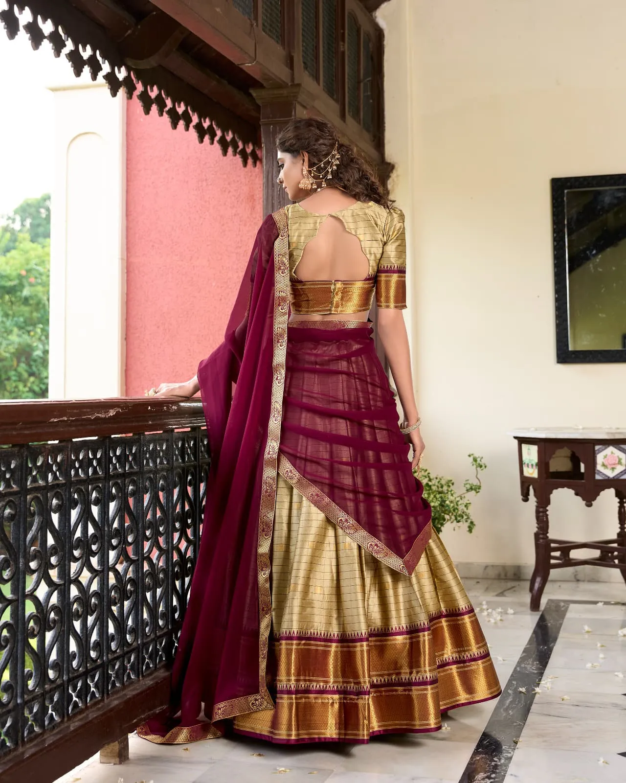 Wedding Wear Paithani Lehenga Choli Set