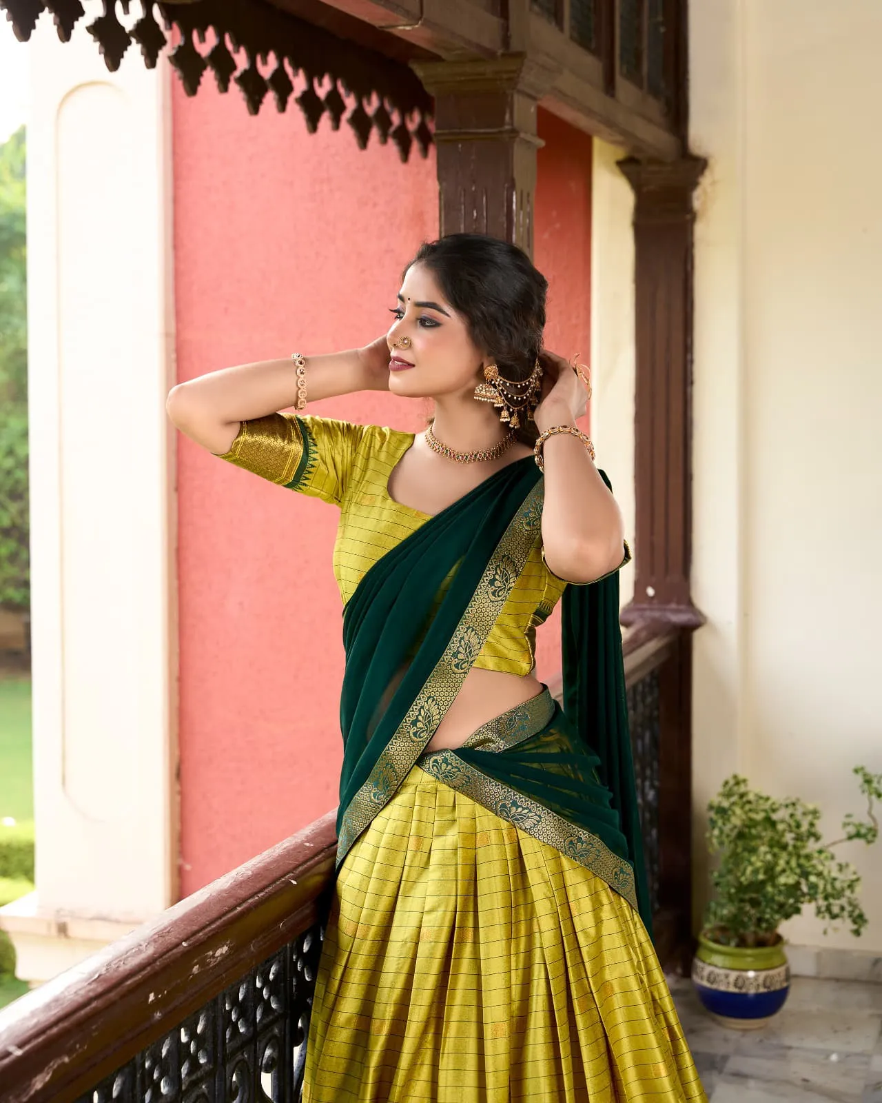 Wedding Wear Paithani Lehenga Choli Set