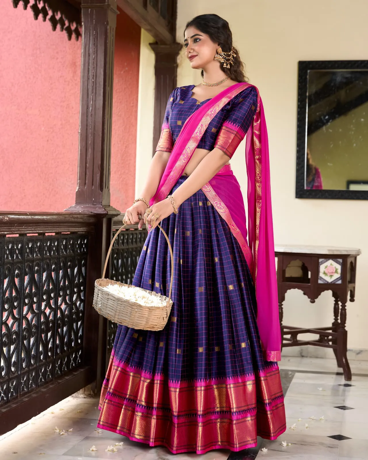 Wedding Wear Paithani Lehenga Choli Set