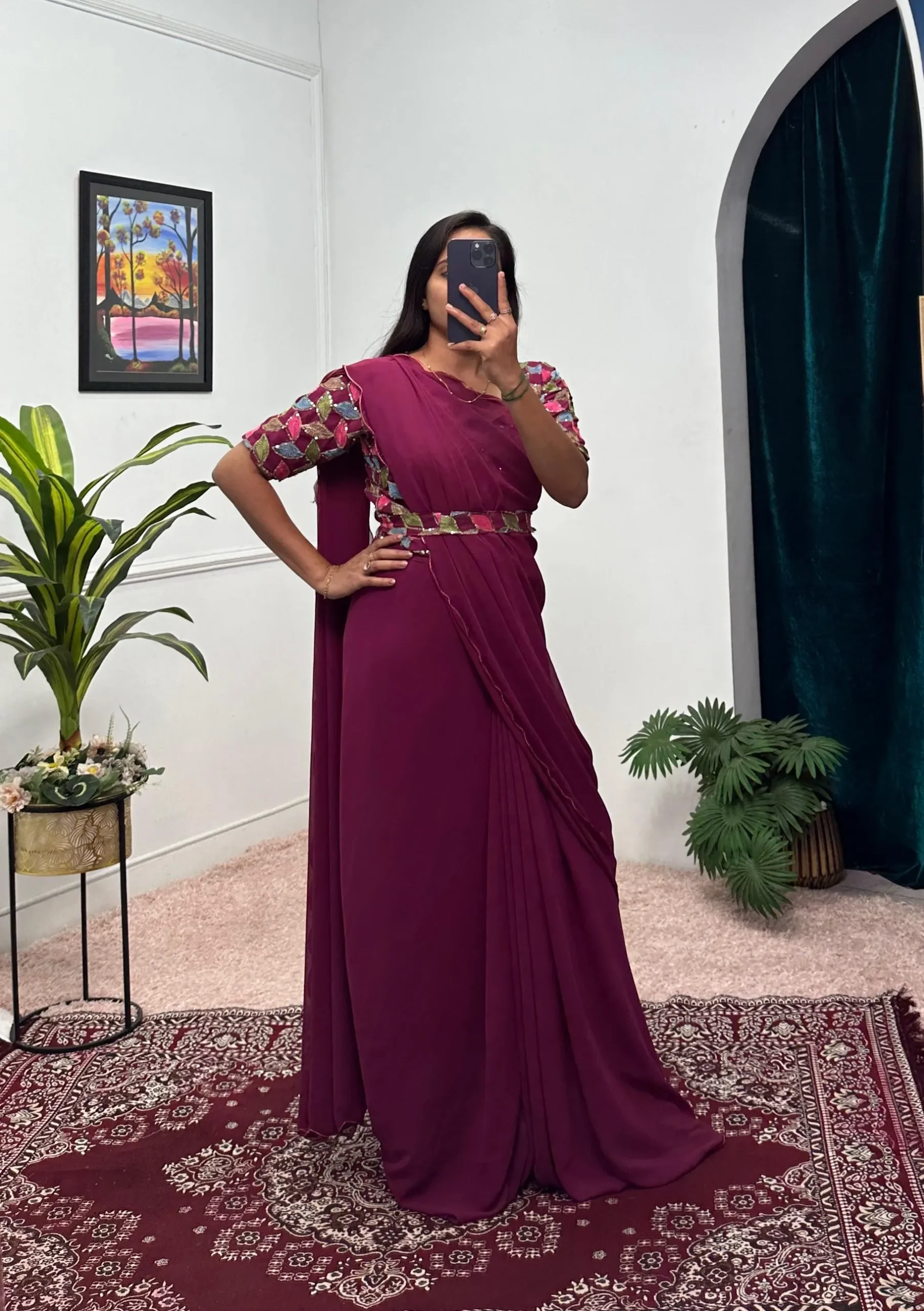 Zip And Go Saree Gown For Wedding - Image 2