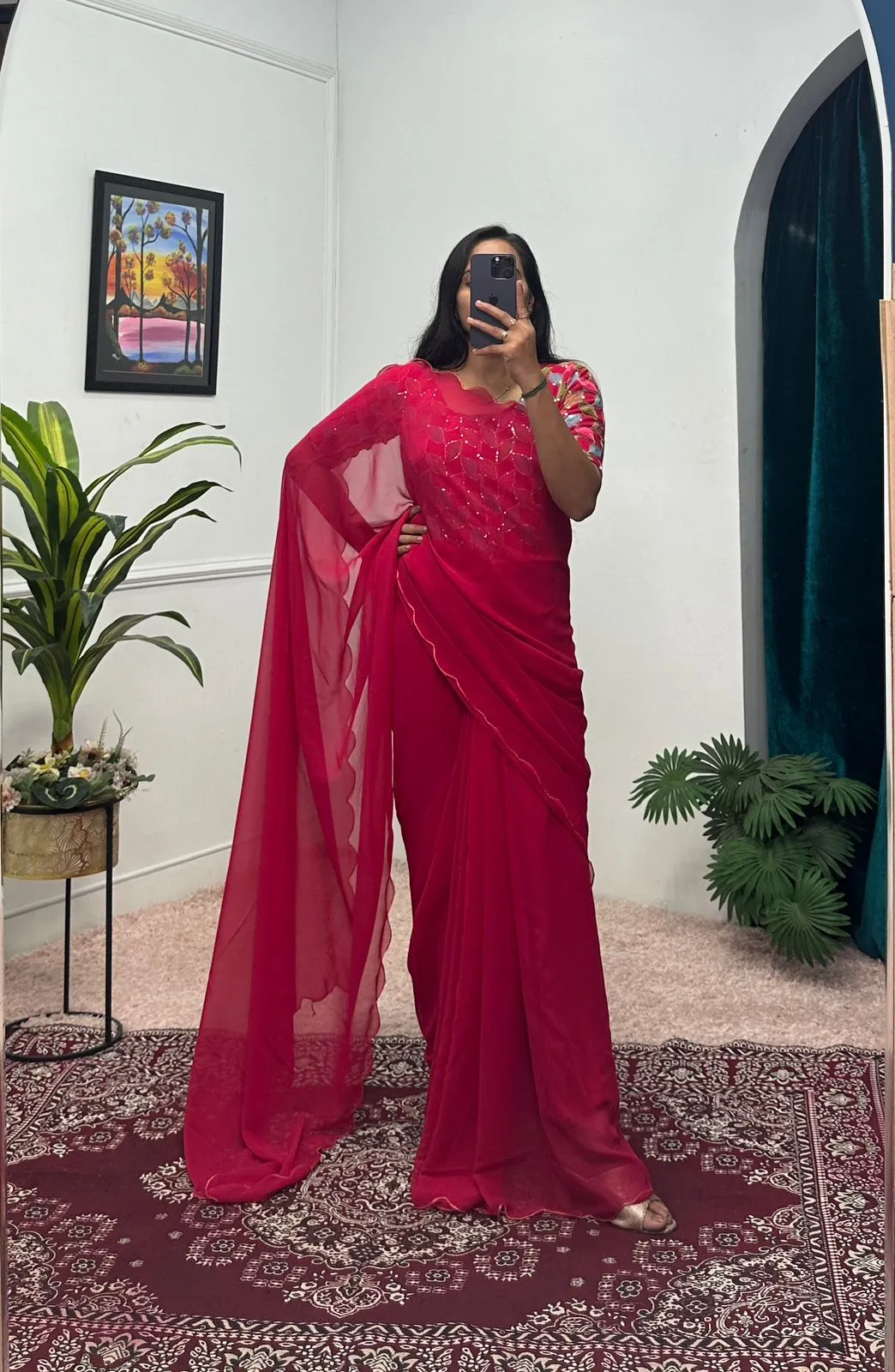 Zip And Go Saree Gown For Wedding - Image 4