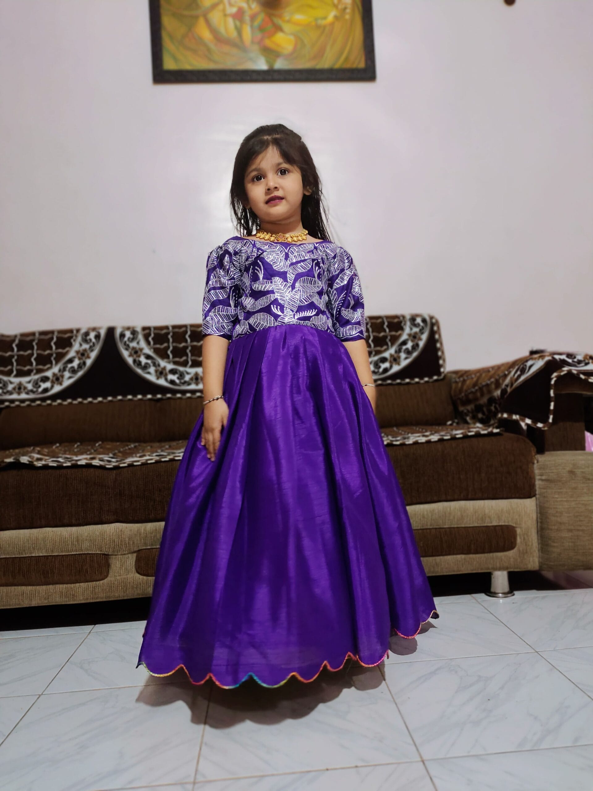 Readymade Girls Wedding Wear Gown For Kids