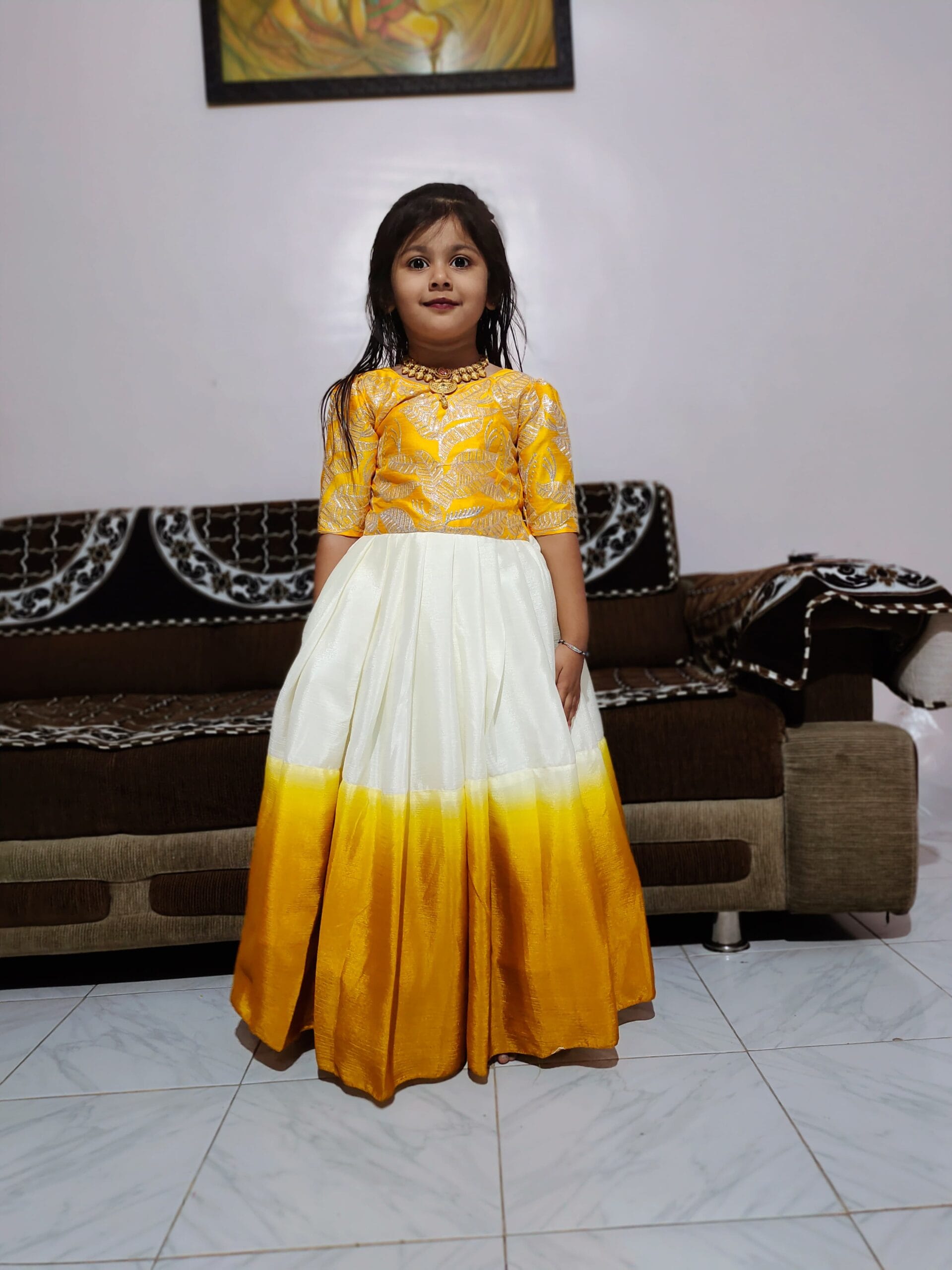 Readymade Girls Wedding Wear Gown For Kids