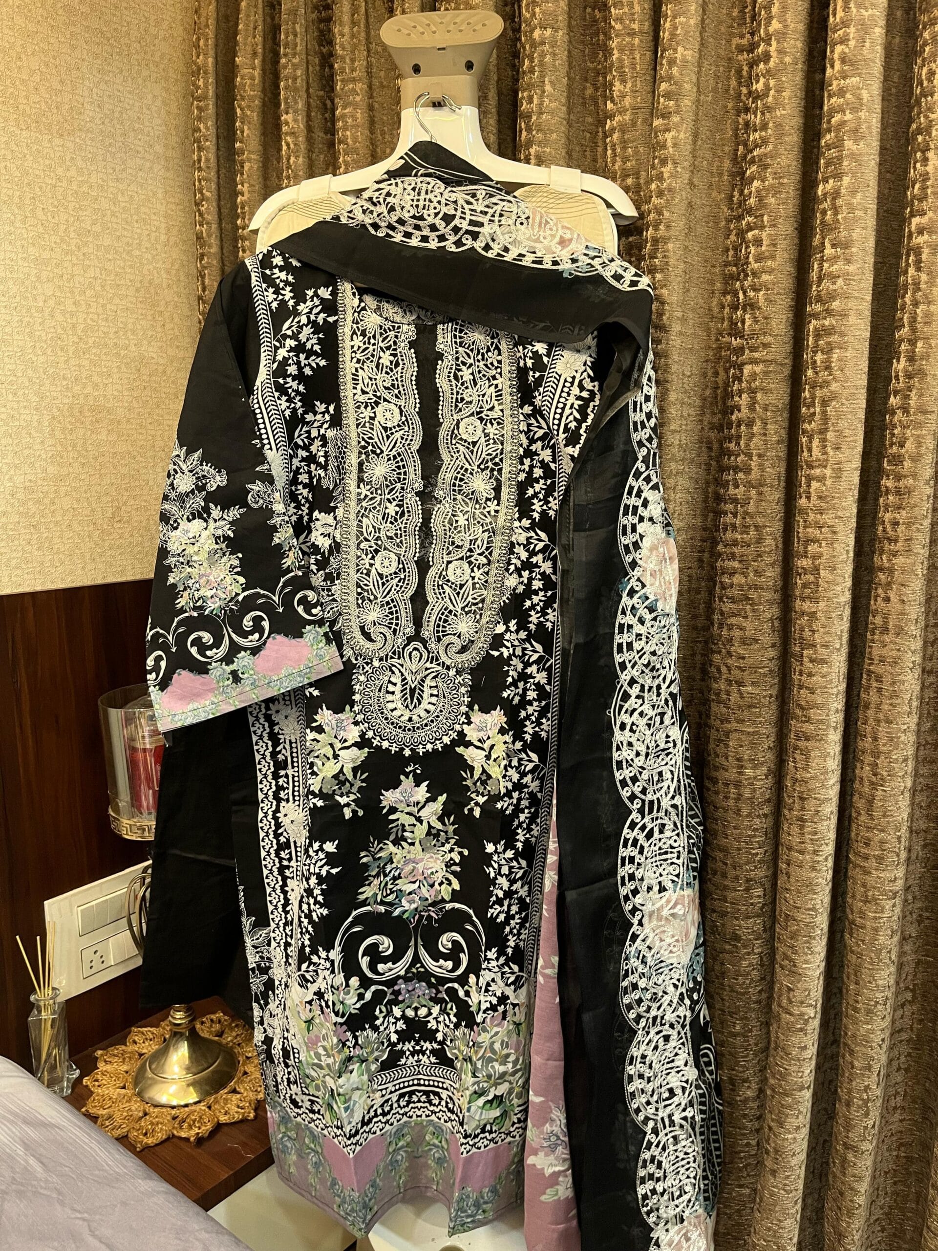 Heavy Embroidery Cotton Pakistani Salwar Suit