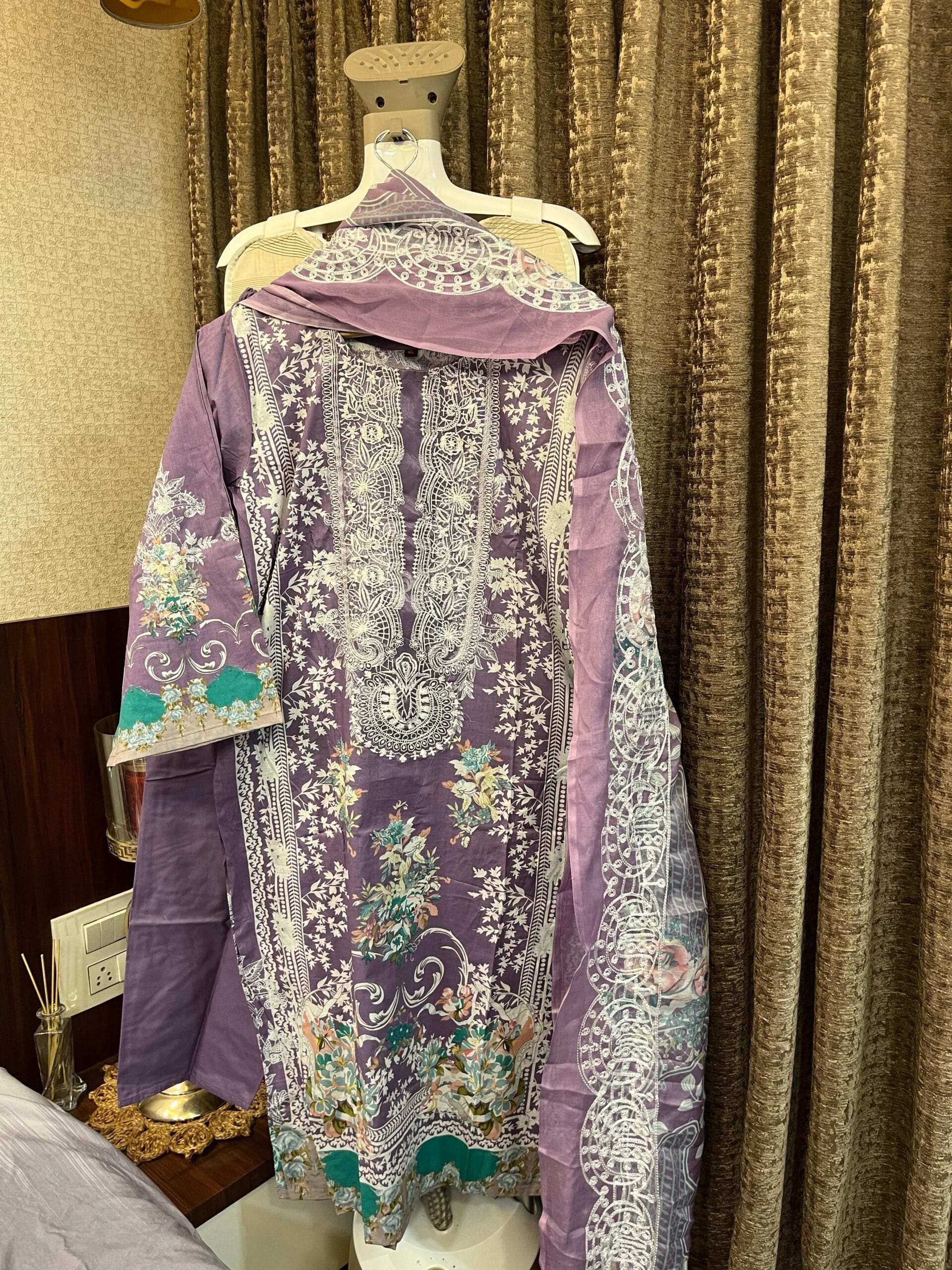 Heavy Embroidery Cotton Pakistani Salwar Suit