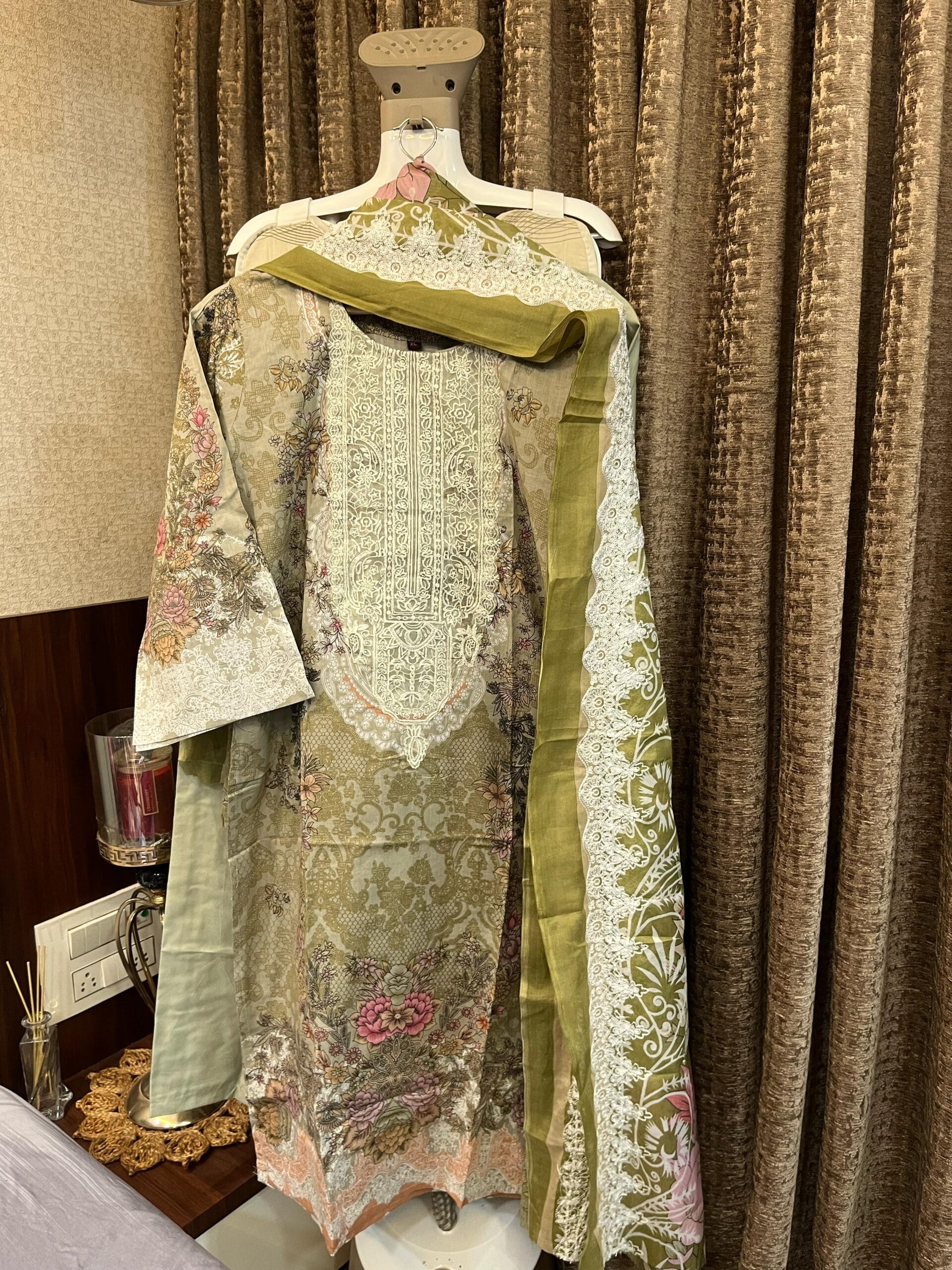 Heavy Embroidery Cotton Pakistani Salwar Suit