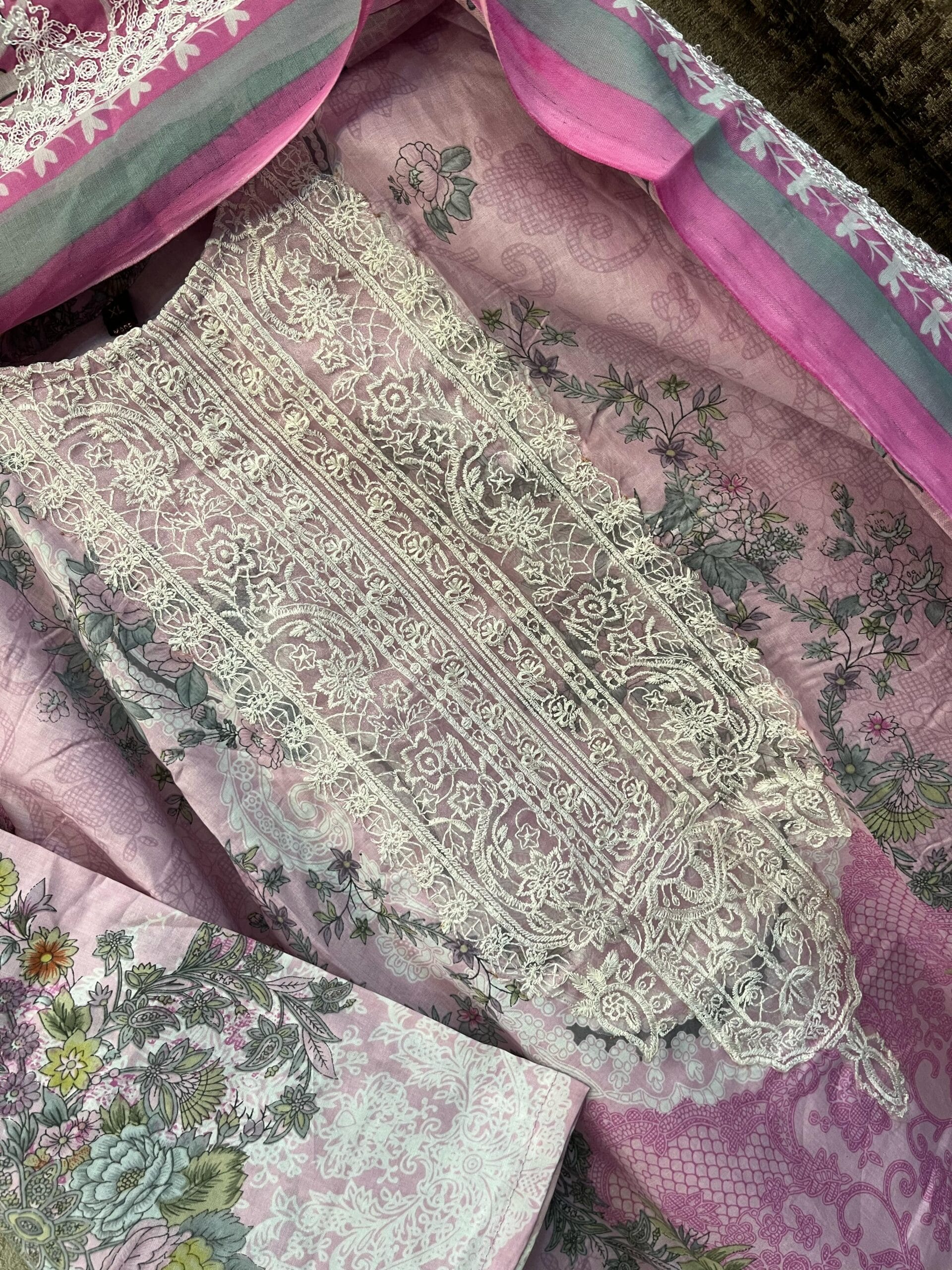 Heavy Embroidery Cotton Pakistani Salwar Suit