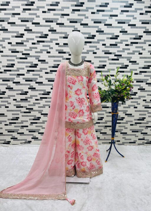 Small Girls Palazzo Salwar Suit