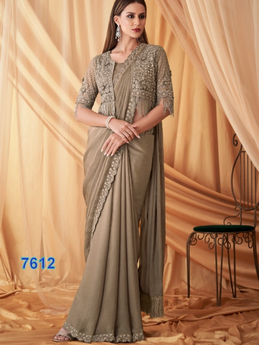 Bridal Wedding Wear Saree With jacket