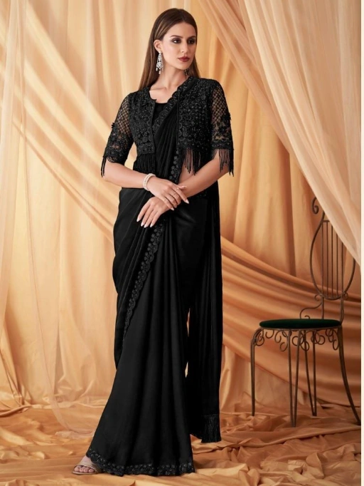 Bridal Wedding Wear Saree With jacket