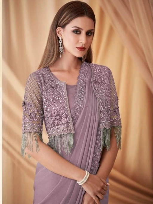 Bridal Wedding Wear Saree With jacket