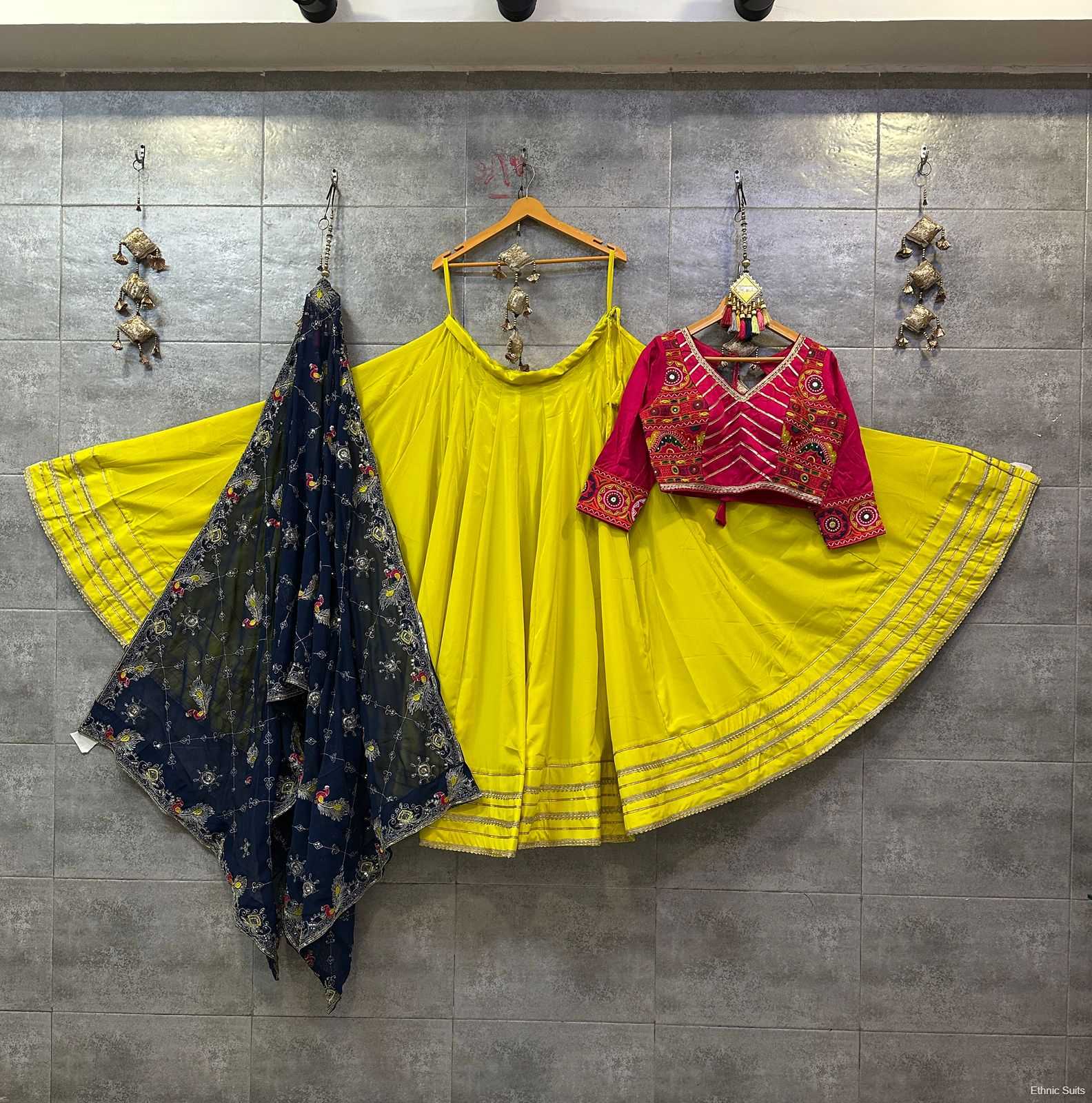Yellow Navratri Chaniya Choli