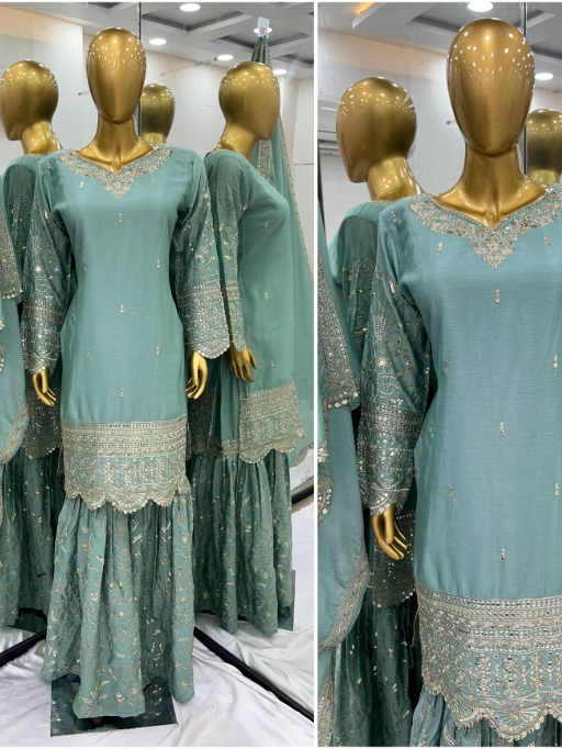 Designer Pakistani Sharara Salwar Suit