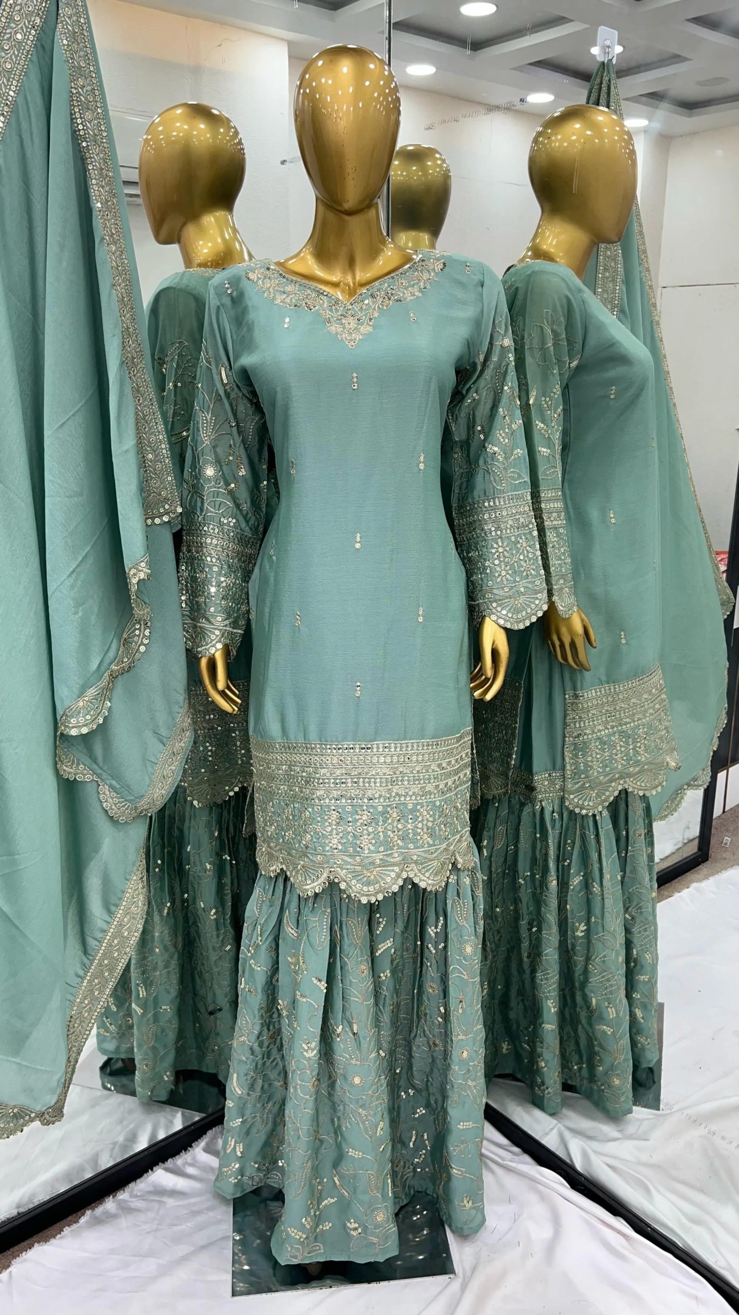 Designer Pakistani Sharara Salwar Suit