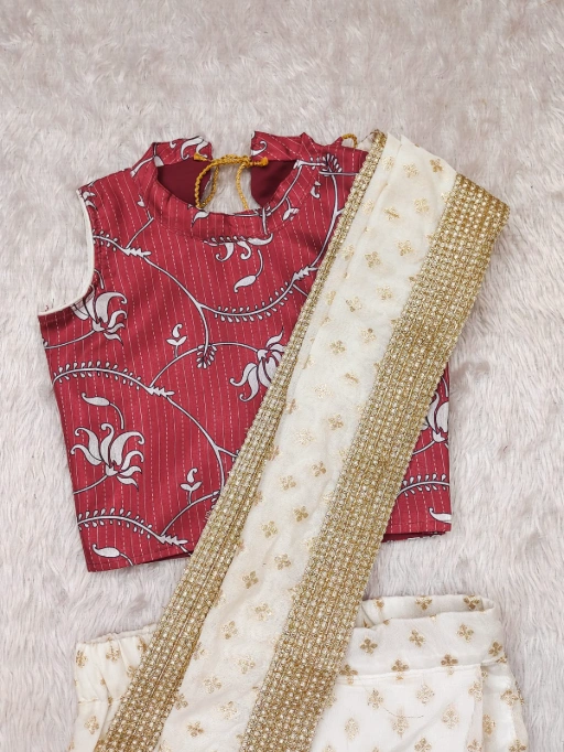 Girls ethnic wear saree for weddings and school events