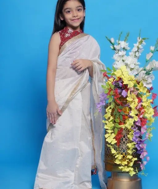 Kids Ready To Wear Saree For Small Girls