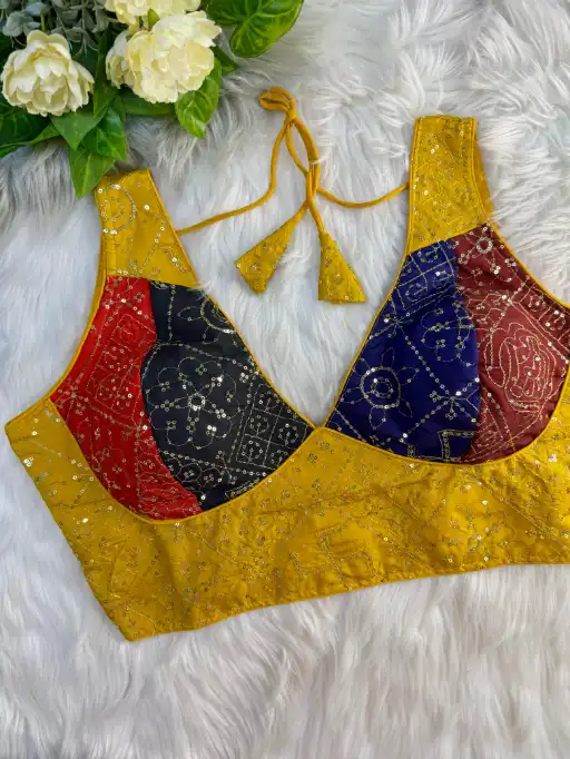Multi Color Traditional Blouse For Navratri
