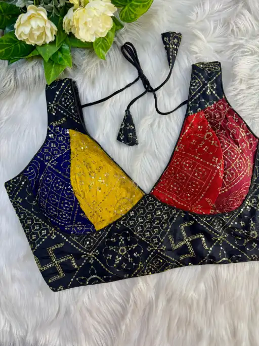 Multi Color Traditional Blouse For Navratri