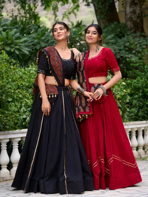 Pure Cotton Chaniya Choli with Heavy Dupatta