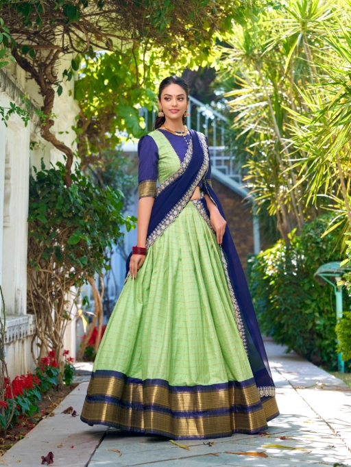 Readymade Zari Chex South Lehenga Choli