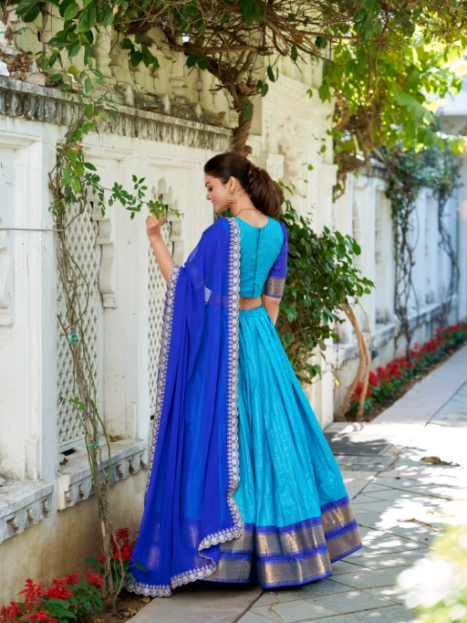 Readymade Zari Chex South Lehenga Choli