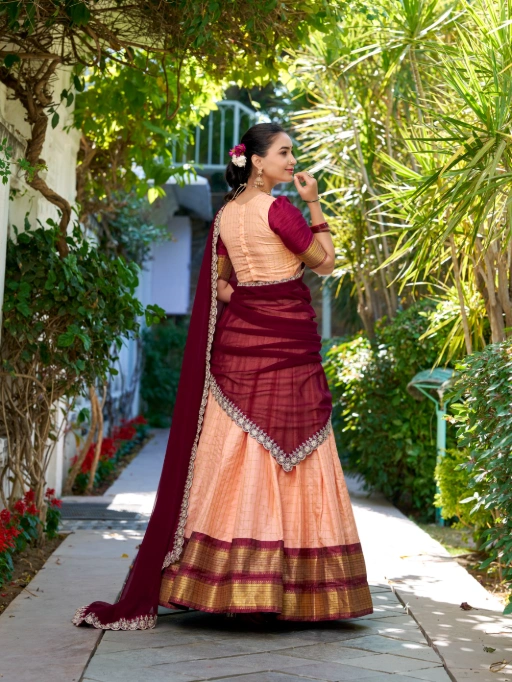 Readymade Zari Chex South Lehenga Choli