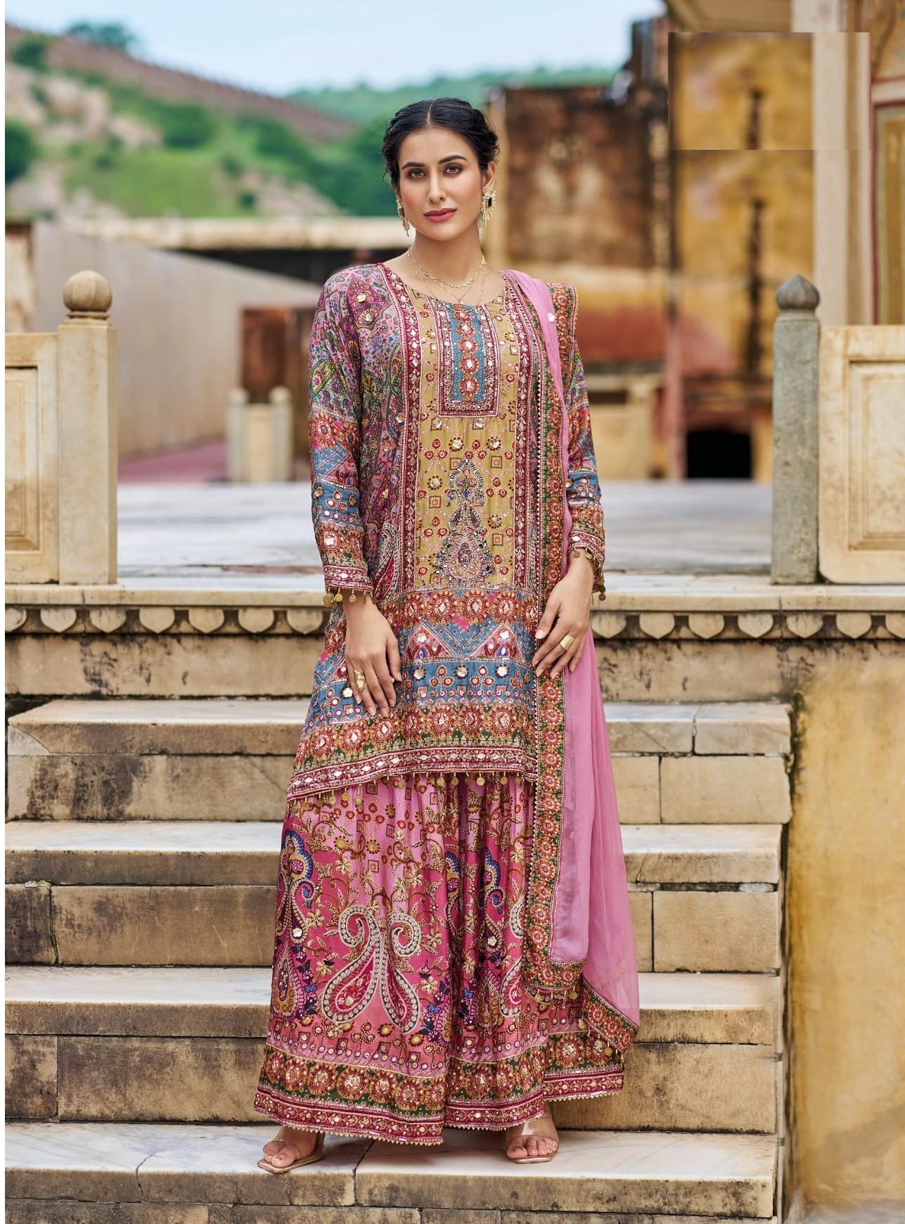 Wedding Wear Rajwadi Sharara For Women