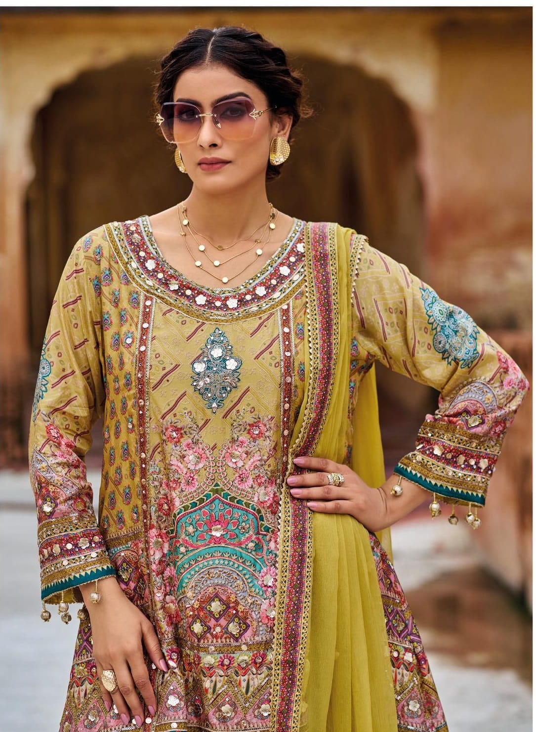 Wedding Wear Rajwadi Sharara For Women