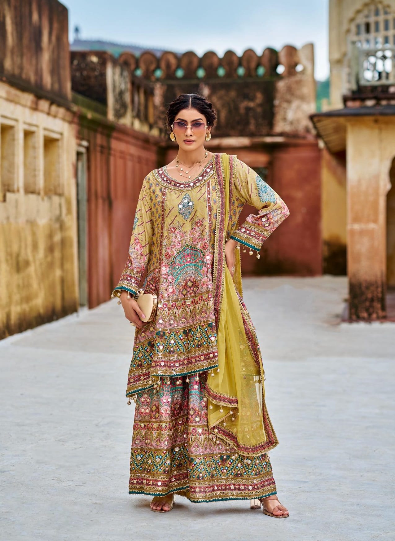 Wedding Wear Rajwadi Sharara For Women