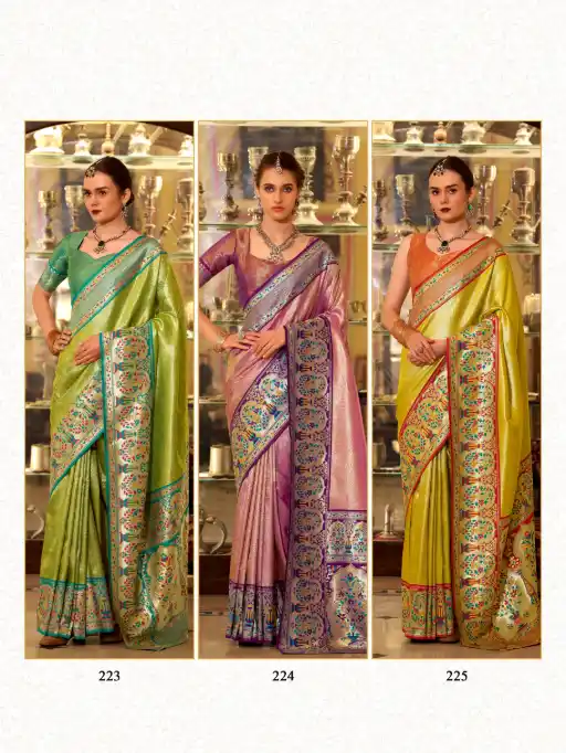 Wedding Wear Tissue Silk Saree