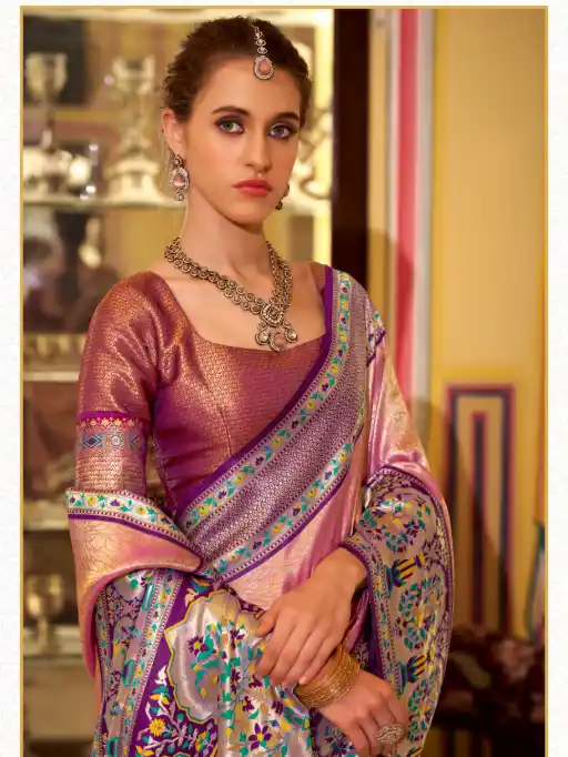 Wedding Wear Tissue Silk Saree