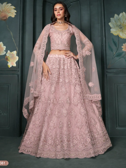 Bridal Net Chaniya Choli