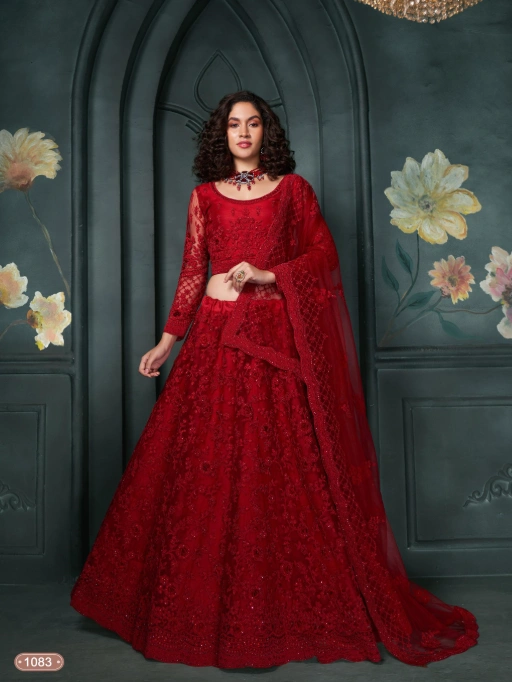 Bridal Net Chaniya Choli