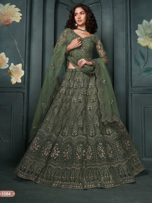 Bridal Net Chaniya Choli