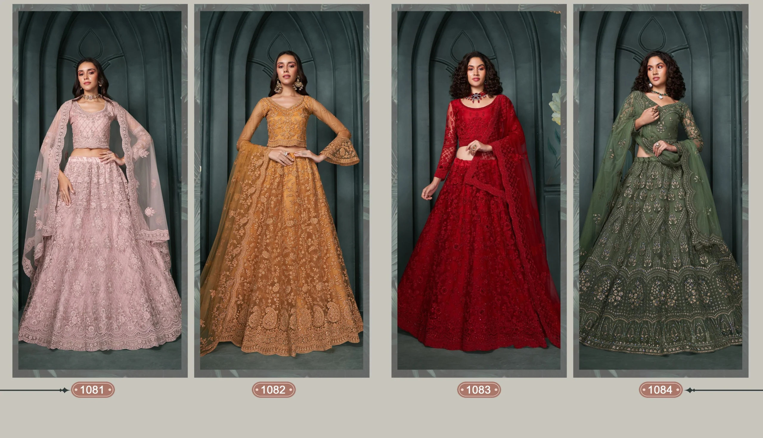 Bridal Net Chaniya Choli