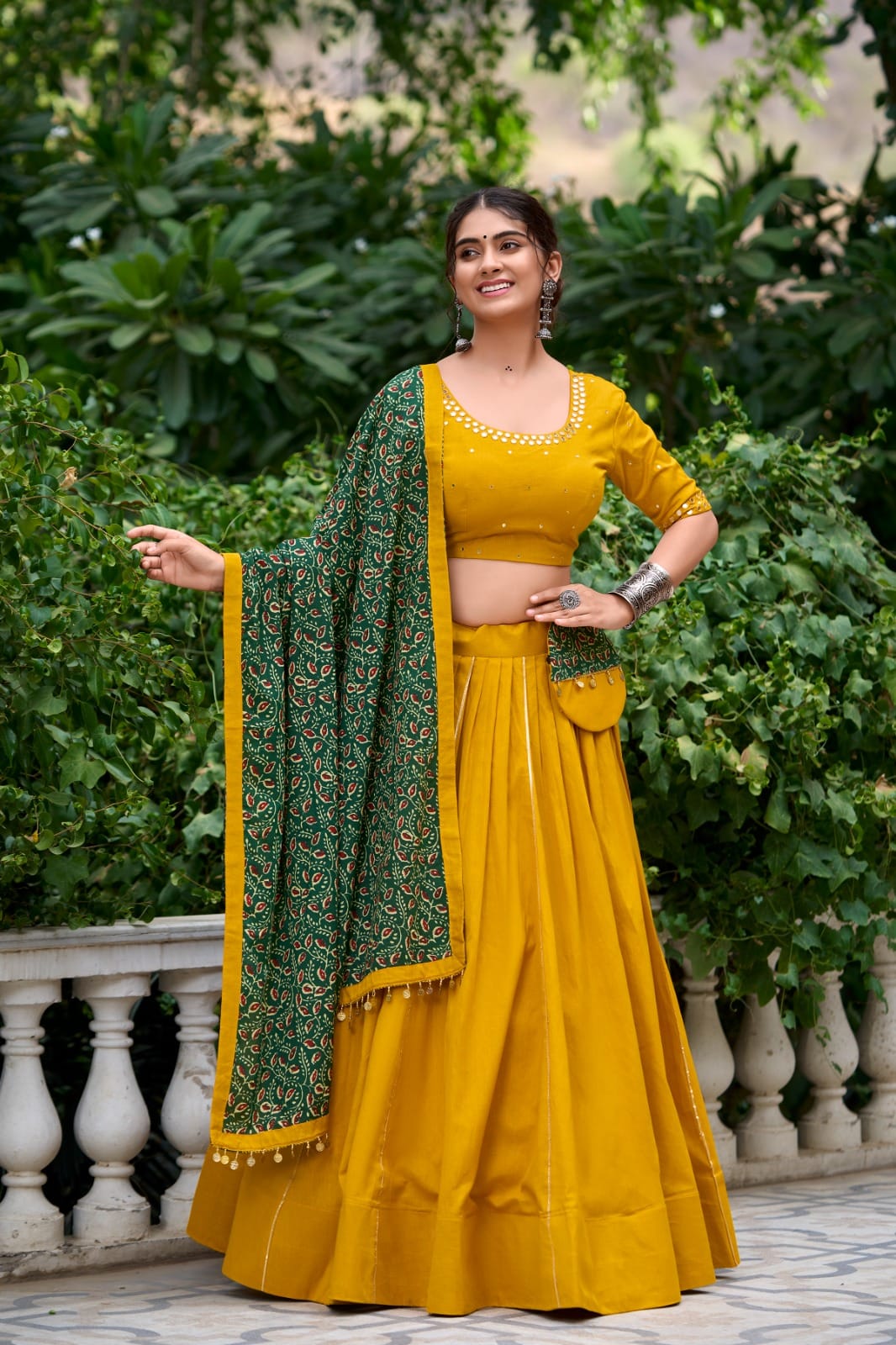 Pure Cotton Chaniya Choli with Heavy Dupatta