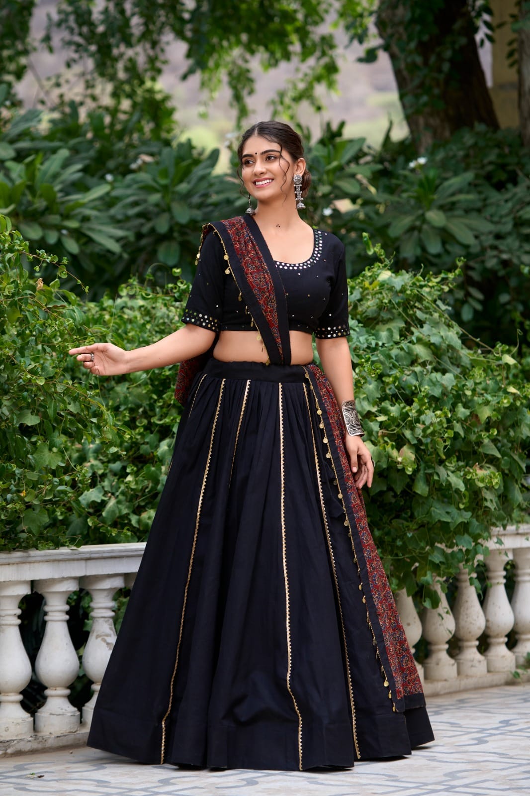 Pure Cotton Chaniya Choli with Heavy Dupatta