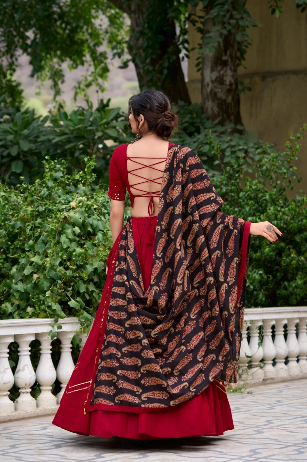 Pure Cotton Chaniya Choli with Heavy Dupatta