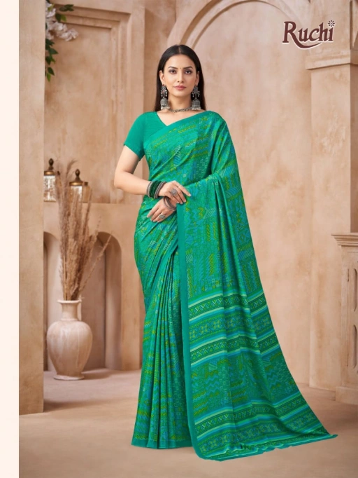 Daily Wear Printed Crepe Saree