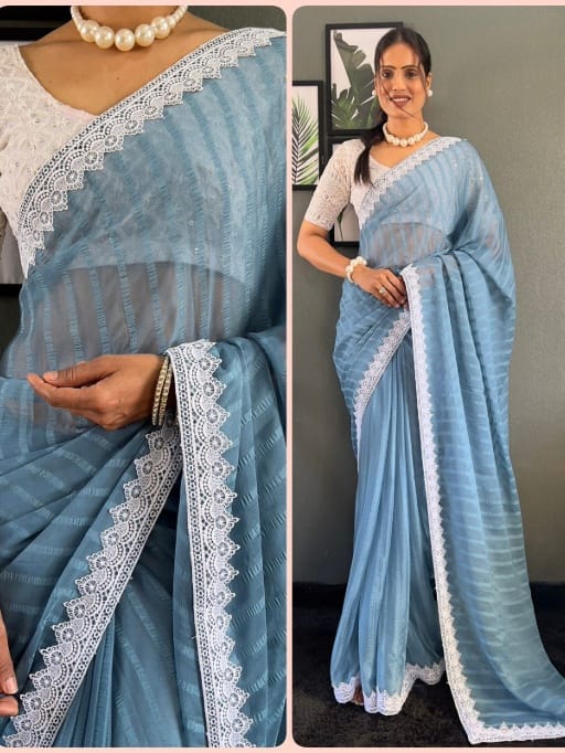 Designer Fancy Border Saree Under 1000Rs