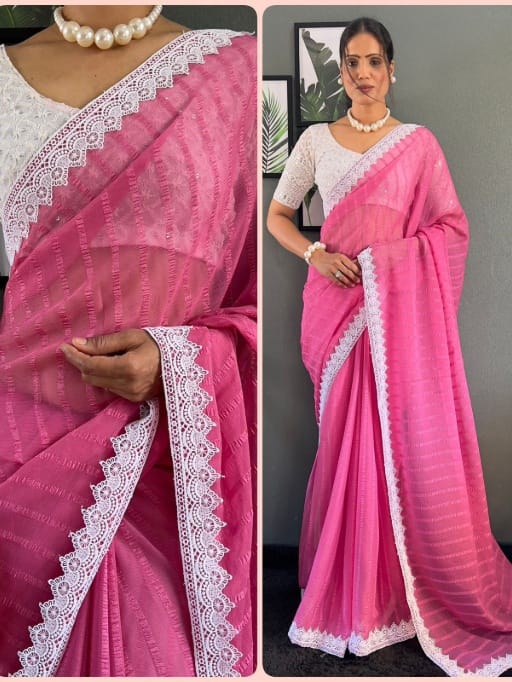 Designer Fancy Border Saree Under 1000Rs