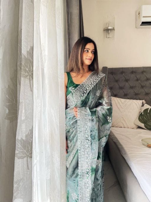 Designer Sprea Print Saree with Border