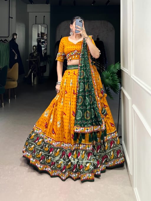 Designer Yellow Color Navratri Chaniya Choli